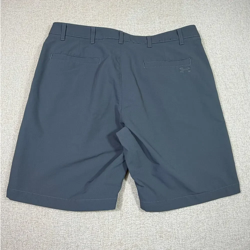 Under Armour Men’s 40 Gray Matchplay Golf Performance Flat Front Shorts Athletic